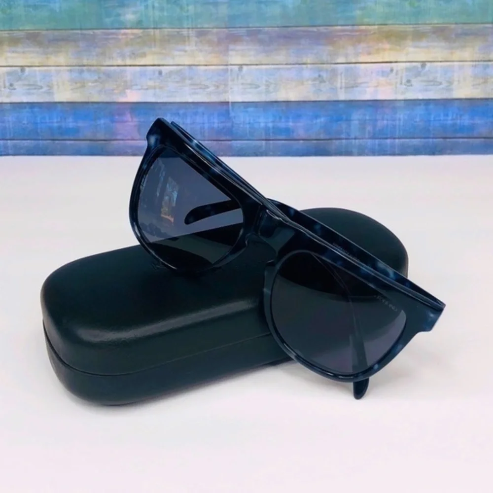 KOMONO Bennet Indigo Demi Sunglasses NEW blue tortoise